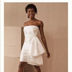 White strapless sachin & babi verdance dress